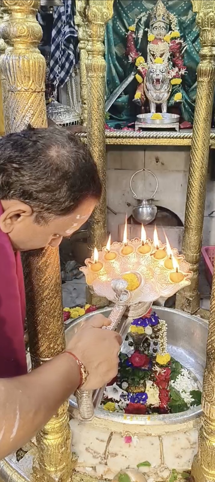 Aarti Darshan Maa Amba at Shree Kubereshwar Mahadev